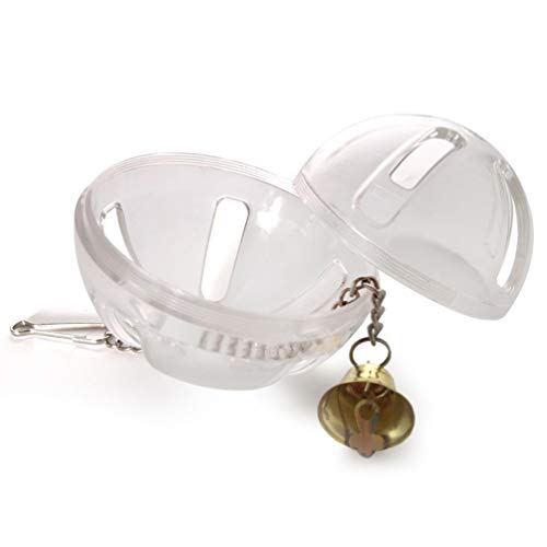 POPETPOP Parrot Foraging Ball Caged Hanging Bird Toys Bird Chew Toys Bird Feeder Plastic Parrot Feeder Cage Accessory Bird Toys for Cockatoo Mini Macaw Conure Cockatiel - Image 4