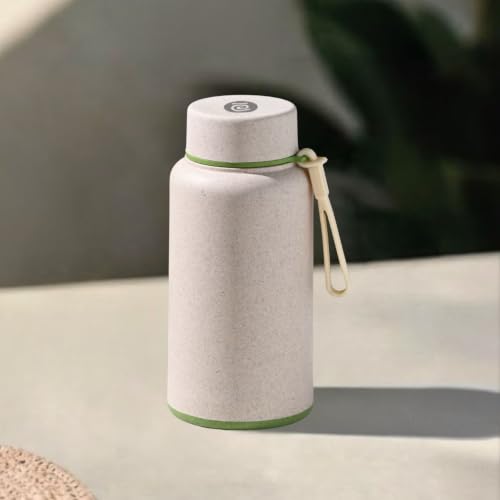 Image of Eha Earth Friendly Hydralife Water Bottle for Office & Schools | 400 ml Stainless Steel Water Bottle for Kids & Adults Made with Rice Husk | Bottle for Men, Women | Leak Proof | 1 Unit