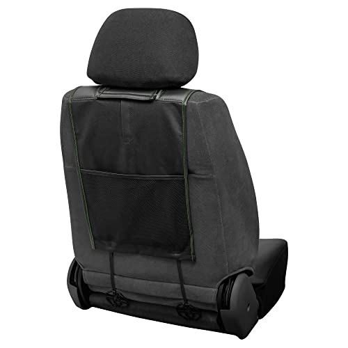 Plasticolor 008709R01 John Deere Deluxe Seat Cover Embroidired Logo High Contrast Stitching Premium 3 Piece Sideless Car Truck or SUV Seatcover with Cargo Pocket - Image 3