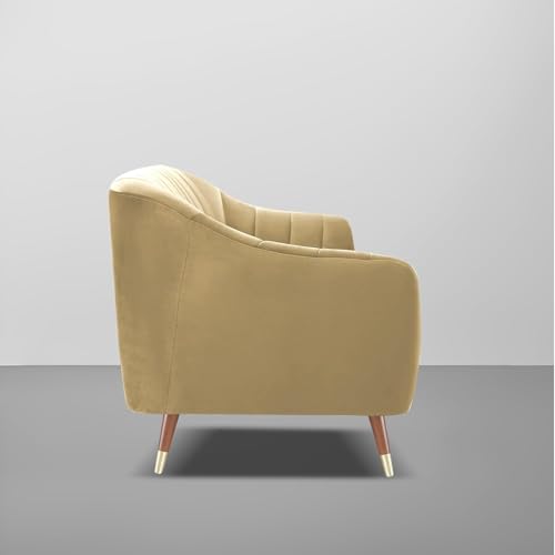 Image of Atticus 3+2 Seater Sofa Set for Living Room (Cream Colour) Premium Fabric Sofa