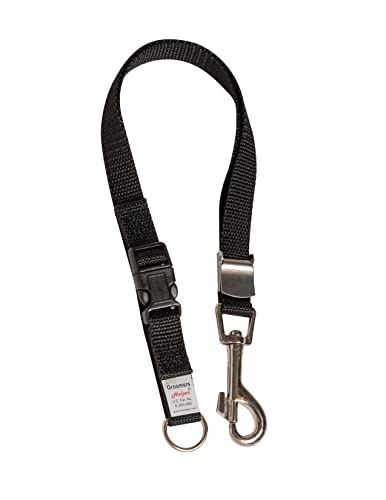 Groomers Helper 5/8 Professional Loop - Pet Grooming Safety Loop for Dog Bathing Dog Grooming & Trimming (Black)