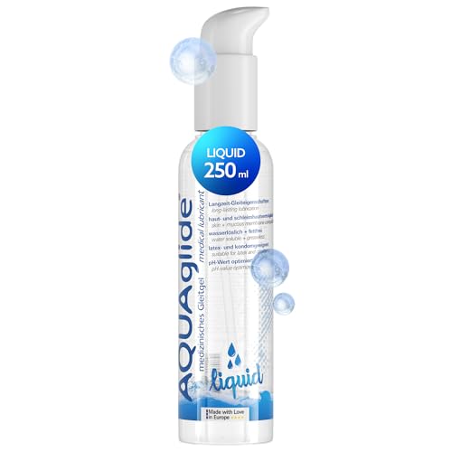 JOYDIVISION Aquaglide Liquid 250 ml Gleitmittel wasserbasiertes Gleitgel & extra flüssig kompatibel mit Latex-Kondomen