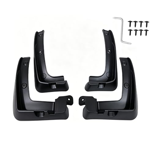 Image of Custom Fit for Mud Flaps 2014-2018 Hyundai Santa Fe Sport Mud Splash Guard Front and Rear 4-PC Set