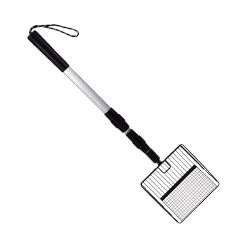 Pelle à tamis pour poulailler, pelle à déjections de poules, pelle à litière extensible | Accessoire de poulailler pour séparer les déjections et la saleté du sable