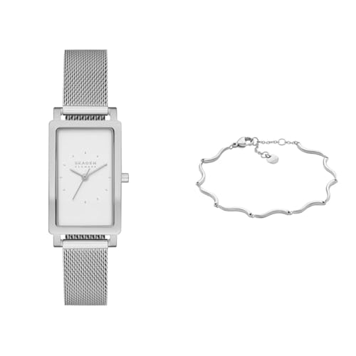 Montre Skagen Femme Hagen Lille en coffret cadeau idéal avec son bracelet argenté assorti