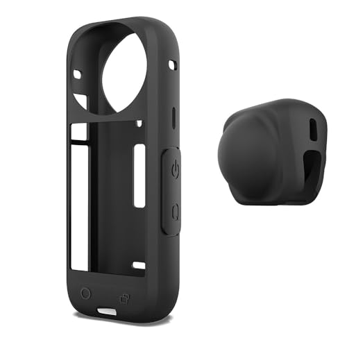 Protective Cage Frame for Insta360 X4,with Silicone Lens Cap,Quick Release Plastic Frame Housing Case for Action Camera,X4 Cameras Protector Accessories