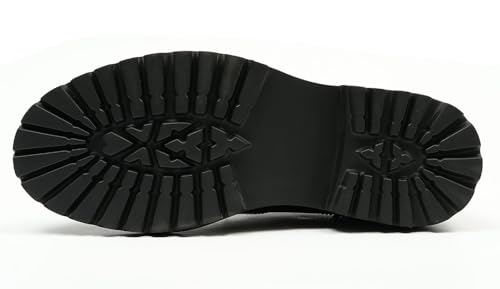 Santimon Mens Oxfords Formal Dress Genuine Leather Wingtips Brogues Derby Fahion Prom Wedding Business Casual Comfort Thick Sole Walking Shoes4