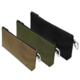 Lexsyn Bolsas de herramientas con cremallera, maletín de almacenamiento portátil de 3 piezas, de herramientas de para guardar destornilladores, para obras de construcción, trabajos de