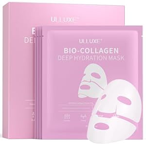 Tief Collagen-Gesichtsmaske, Feuchtigkeitsspendende Hydrogel-Gesichtsmaske Über Nacht mit Niedermolekularem Collagen für Elastizität Straffung Lifting Porenverkleinerung, Koreanischer Beauty-Favorit
