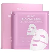Deep Collagen Face Mask, Overnight Hydrogel Facial Mask with Hyaluronic Acid and Niacinamide for ...
