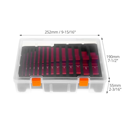 Blocs de configuration en aluminium QWORK pour réglage de toupie et scie de table - 6