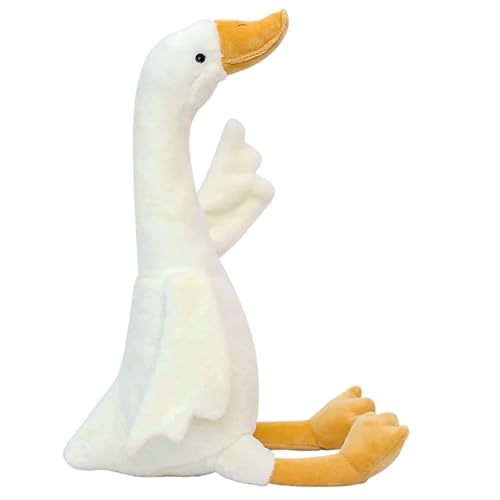 Design adorabile e tenero: l'animale di pezza del cigno presenta un corpo di peluche irresistibilmente carino e morbido, perfetto per abbracciare e coccolare ragazze, ragazzi e adulti, rendendolo un compagno affascinante o un cuscino confortante.