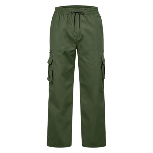 Cargo Work Pants for Men Baggy Drawstring Loose Fit Multi Pocket Work Pant - image 6