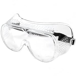 cyclingcolors Gafas protectoras antivaho, antisalpicaduras, lentes transparentes y banda elástica totalmente ajustable