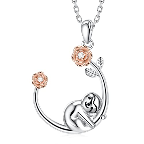 Collier femme avec pendentif rose en zircon pour illuminer vos soirées de gala