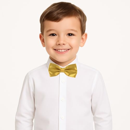 Image of Kids Pre-tied Bow Tie for Boys, Formal & Casual Adjustable Bowtie Age 3-13 Years