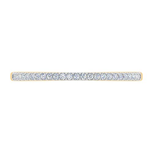 0.08 Carat Diamond Wedding Anniversary Stackable Ring in 925 Sterling Silver3