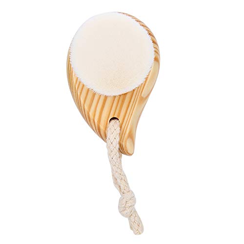 Brosse Douce Pour Le Visage, Brosse Visage Manuelle Brosse, Manche En Bois Nettoyant Exfoliant Manuel Portable Brosse Nettoyante Pour Le Visage Brosse De Massage