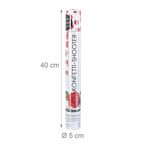 Set da 5 Cannoni Spara-Coriandoli, Petali di Rosa