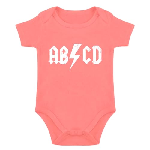 Image of OYQA ABCD Baby Bodysuit Newborn Bodysuit Boy Funny Baby Clothes Rock Band Babies Clothes Infant