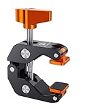 K&F CONCEPT Superklemme für Tisch, Magic Arm Clamp mit 1/4 Gewindelöcher, Super Clamp für Blitzlicht, Stativ, Monitor, LED-Leuchten, Crab-Shaped Clamp, Tischhalterung