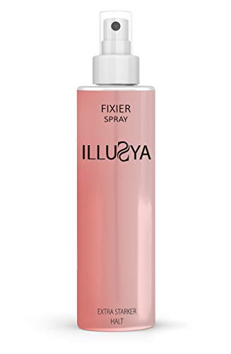 ILLUSYA Spray densifiant cheveux & fixateur - Maintien pour poudre à cheveux volumatrice - Lallié anti calvitie, retouches et racines - Spray capillaire waterproof, fixation extrême. 200ml