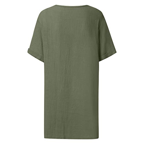 Women Cotton and Linen Summer Style Feminino Vestido T-shirt Cotton Casual Plus Size Ladies Dress3