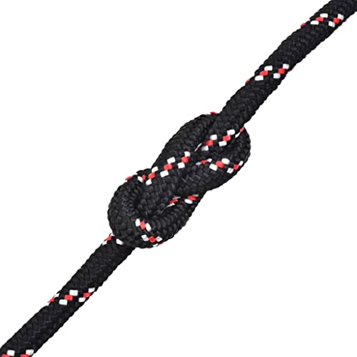 Corde bateau polypropylène 16 mm 50 m noir gréement corde de levage robuste - 3