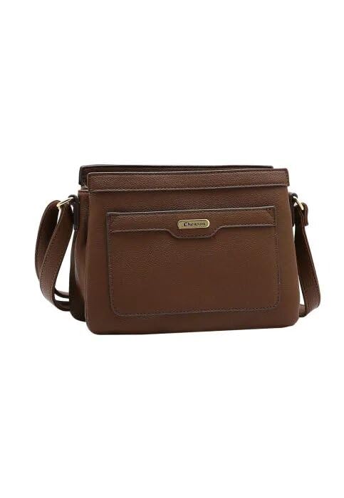 Bolsa Feminina Chenson Transversal Envelope Porta Célular (Café)