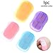 KUYYFDS Disposable Ppaper Soap Portable Mini Soap Case 20 Sheets Travel Washing Hand Bath Toiletry Paper Soap Sheets for Outdoor Camping Hiking Random Color Indoor Outdoor Sport Accessory
