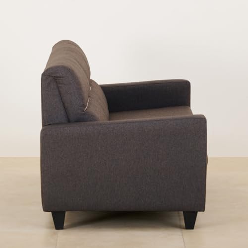 Image of Home Centre Helios Clary Nxt Brown Fabric 3+2 Sofa Set