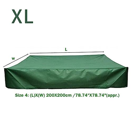 Couvre de sable étanche carré XL pour sécuriser le bac à sable - 6
