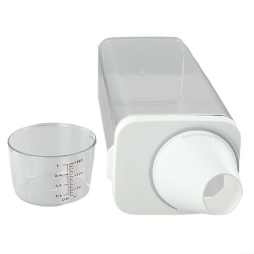 700ml Airtight Laundry Detergent Storage Container with Measuring Cup and Pour Spout for Washing Powder and Soap Dispenser(700ML)