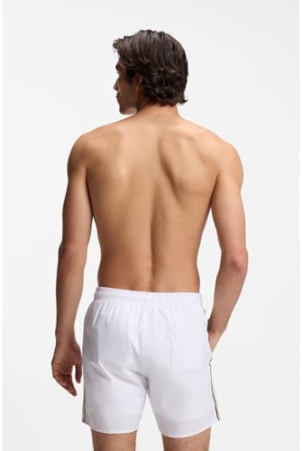 Boss Iconic Costume Da Bagno, White100, S Uomo - 6