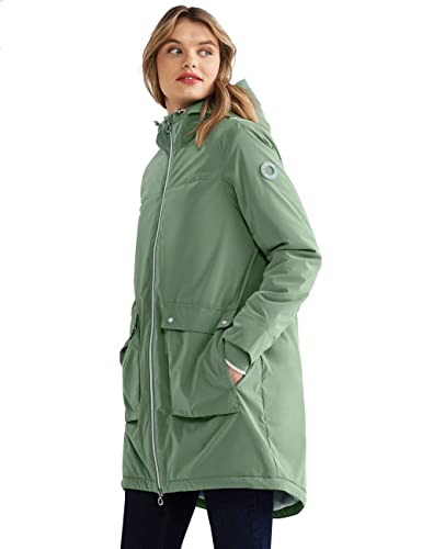 STREET ONE Damen A201800 Parka, Dark Desert Mint, 42