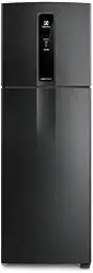 Geladeira Electrolux Frost Free Inverter 390L Efficient AutoSense Duplex Black Inox Look (IF43B) - 127V