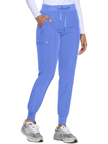 Image of COZYFIT Womens Scrub Pants - Soft Stretch Yoga Style with 5 Pockets, Slim Fit Jogger Scrubs Pants for Women