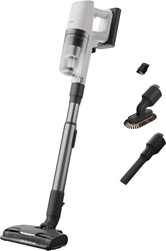 AEG Serie 8000 Akku Staubsauger, Kabellos, Alle Böden, AutoModus, bis zu 99% Staubaufnahme, bis zu 50 min Laufzeit, Einfache Handhabung, Entnehmbarer 25 V Akku, Zubehör, Weiß, AP82UB25SH