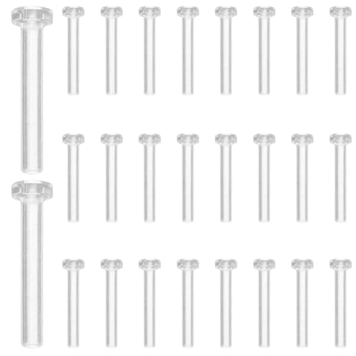 PRETYZOOM Protege Boucle D’Oreille Transparent Canule 50 PièCes Fermoirs De SéCurité HypoallergéNiques Pour CréAtion Bijoux Diy Protection Dos De Boucle...