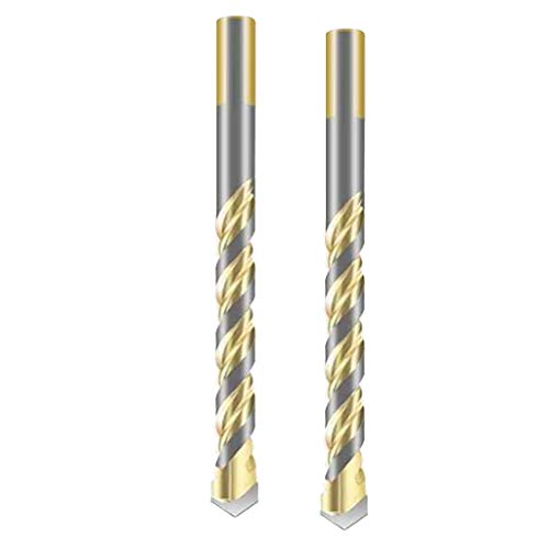 Flameer 2 peças/conjunto de brocas de vidro triangular, ferramenta de broca de cerâmica de 6 mm, b78