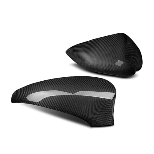 Cubierta de espejo retrovisor compatible con Lexus IS200t IS250 IS350 2014-2018, carcasa de fibra de carbono for exteriores de coche, tapas de visión trasera laterales, carcasa adicional