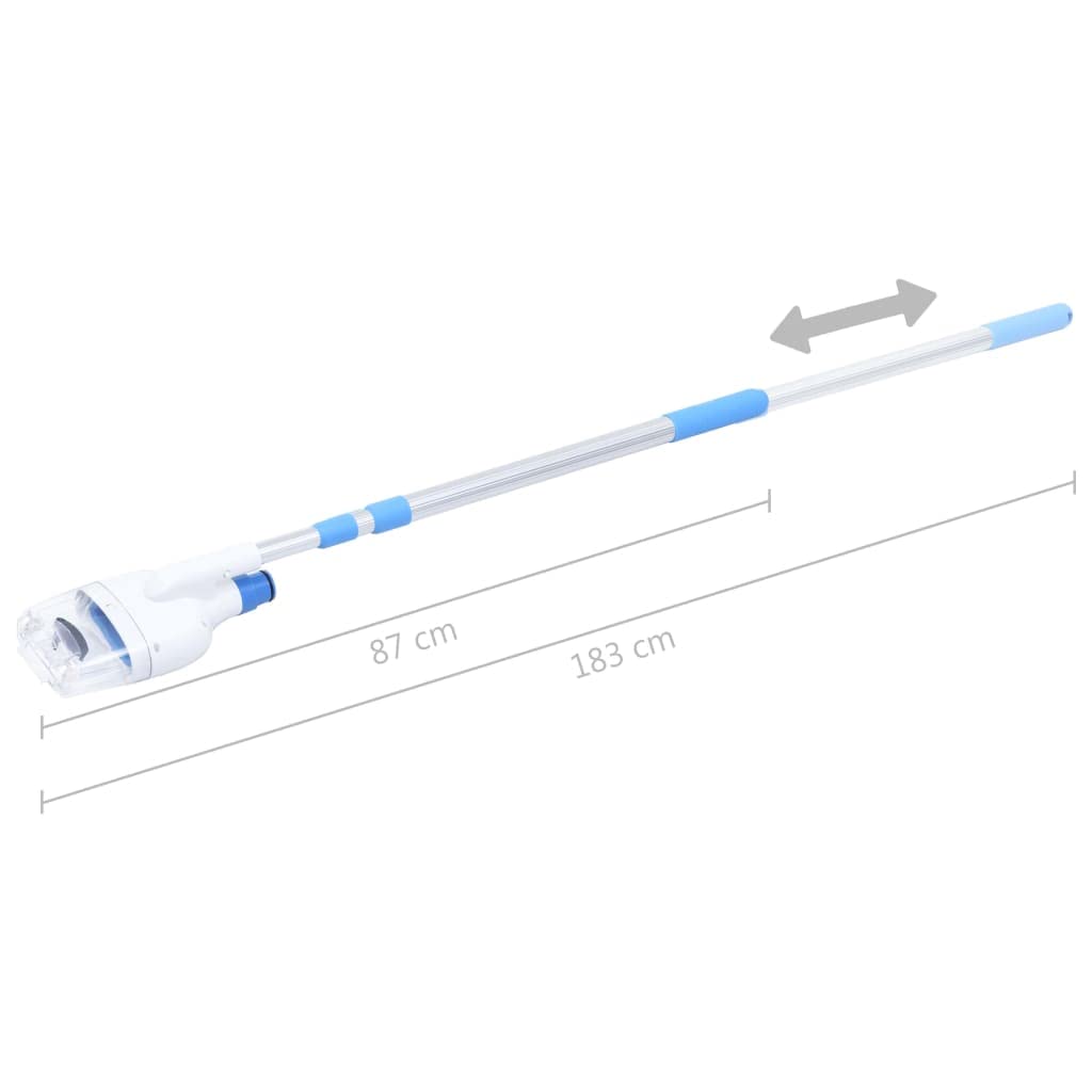 Aspirador de piscina para piscinas elevadas de ABS, manguera de 5 m, conector de 32 mm, 4 adaptadores con barra telescópica, adecuado para piscina, spa, jacuzzi, suelo, pared y esquinas