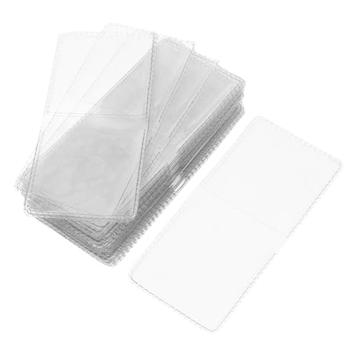 Fundas de PVC doble para monedas Toyvian transparentes con diseño plegable x50 unidades
