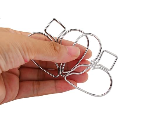Qlsxtm TXRJ-UIYH Nipple Clip Clamps With Stainless Steel Heart-Shaped Design, Adjustable Weight Metal Nipple Clamps For Men Women, Non-Piercing Metal Stimulator Nipple Clips Adult Toys thumb #3