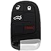KEYALL 1 Pack 4 buttons Remote Control Car Key Fob 2012-2014 Fit for Chrysler 300 3.6L,2012-2014 Fit for Chrysler 300 5.7L M3N-40821302,68155686AB,68394190AA
