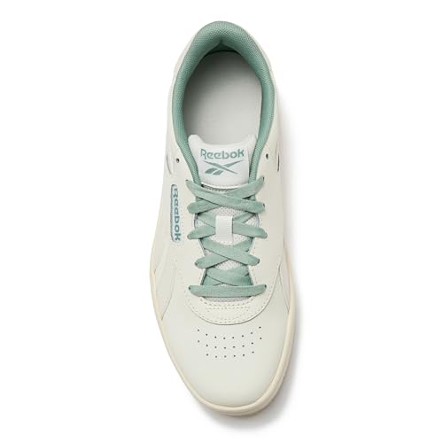 Reebok Court Advance Surge Platform Womens Sneakers, Fashion Tennis Shoes for Women, Chalk/Vintage Chalk/Hybrid Green, 7.5