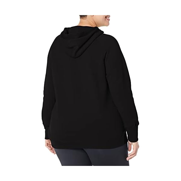 Champion Women's Plus Powerblend Hoodie, Graphic Script, Black-586fta, 3X - Image 3