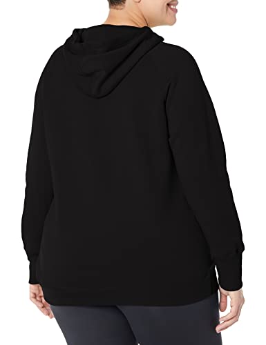 Champion Women's Plus Powerblend Hoodie, Graphic Script, Black-586fta, 3X - Image 3