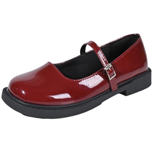 Women's Large-Size Retro Mary Jane Shoes - Thick Sole and Wide Heel. Fashionable and Versatile. Suitable for Work or Formal Occasions. Outdoor and Daily use.