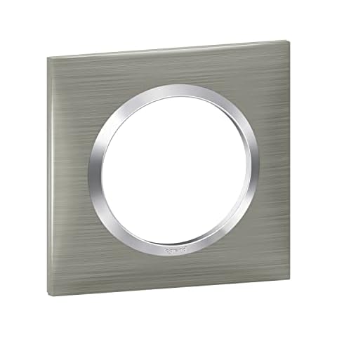 Plaque dooxie Legrand inox brossé Cover